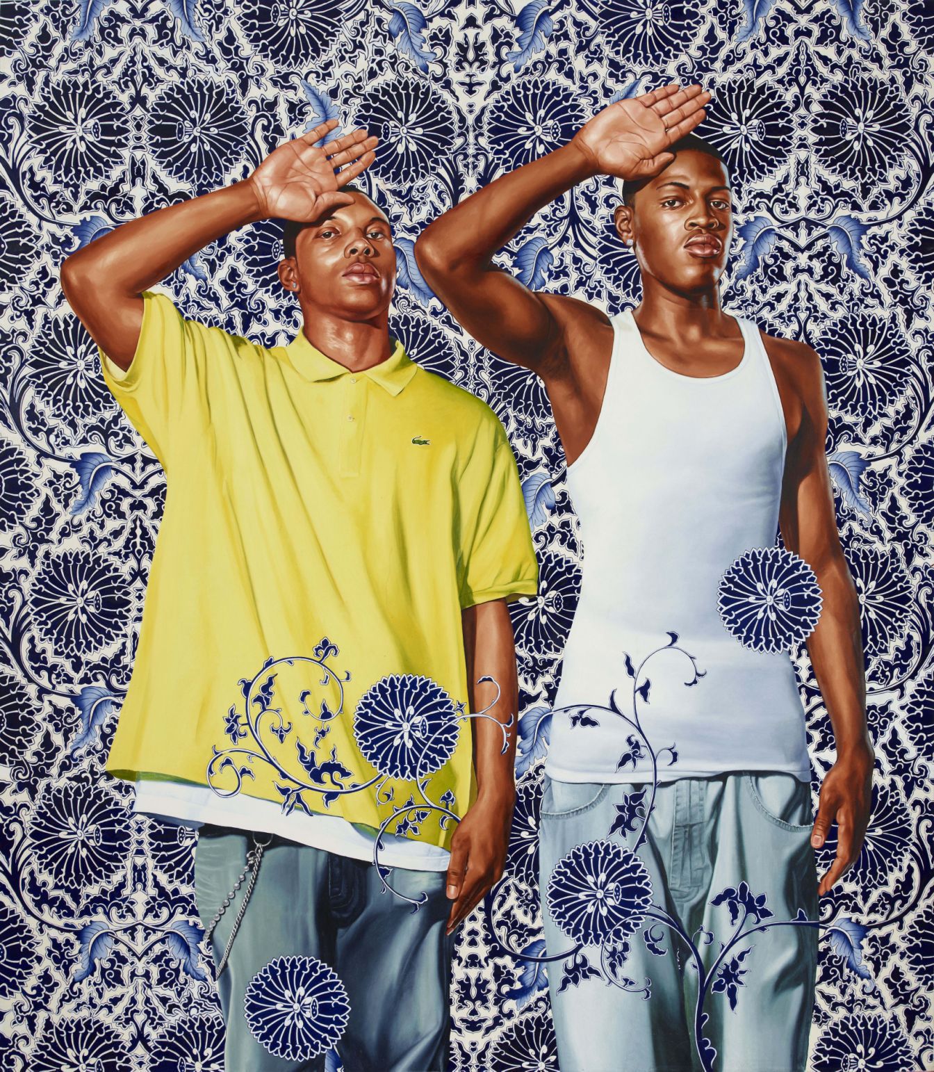 'Two Heroic Sisters of the Grassland' by Kehinde Wiley